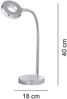 Moderne LED Schreibtischleuchten 2er SET flexibel & biegsam 1 flammig in Chrom Bild 5