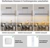 ZMH LED Pendelleuchte Esszimmer Schwarz Linear Dimmbar mit Fernbedienung 108CM 37W Modern CCT Bild 3