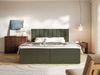 Selsey 'Togents' Boxspringbett 160x200 mit Stauraum und Topper, hydrophobe Chenille, dunkelgrün Bild 2