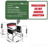 BigDean Campingstuhl XXL Komfort Regiestuhl in schwarz (Packung, 1 St), 180kg Belastbar, Falt/Klappbar, Tragegriffe Bild 2