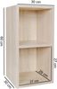 Kadima Design Standregal "Cervino": 2 Regalfächer, Melaminharzbeschichtung. Beige, 30x30x60 cm Bild 3
