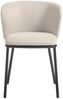 Stuhl Ciselia, Metall, Stahl, Stoff, Beige, Schwarz, 53 x 75 x 55 cm Bild 2