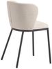 Stuhl Ciselia, Metall, Stahl, Stoff, Beige, Schwarz, 53 x 75 x 55 cm Bild 4
