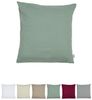 Kissenbezug ca. 40x40 cm Jersey natural-grün beties "BasicSoft" Bild 2