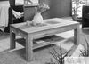 Couchtisch >WZ-0315< (BxHxT: 118x45x70 cm) in natur geölt - 118x45x70 (BxHxT) Bild 4