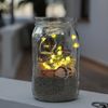 MARELIDA LED-Lichterkette LED Draht Lichterkette Ananas 20LED Batteriebetrieb 1,9m gelb/grün, 20-flammig Bild 3