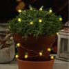 MARELIDA LED-Lichterkette LED Draht Lichterkette Ananas 20LED Batteriebetrieb 1,9m gelb/grün, 20-flammig Bild 4