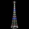 vidaXL LED-Weihnachtsbaum Mehrfarbig 51 x 51 x 190 cm Metall 42018774 Bild 4