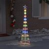 vidaXL LED-Weihnachtsbaum Mehrfarbig 51 x 51 x 190 cm Metall 42018774 Bild 3
