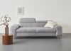 COTTA 3-Sitzer Chef, Big-Sofa mit Kopfteilverstellung, edle Metallkufen Bild 5