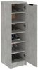 Schuhschrank, Schuhkipper für Flur, skandinavisch Betongrau 30x35x100 cm Holzwerkstoff Bild 4