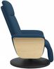 vidaXL Relaxsessel mit Fußteil Blau Stoff 356528 Bild 4