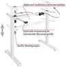 Tischgestell elektrisch höhenverstellbar 85-129 x 65 x 71-121cm - weiß Bild 4