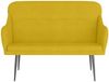 vidaXL Sitzbank Gelb 110x76x80 cm Samt 351450 Bild 3