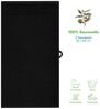 Hammetex 2er Set Extra Große Badetücher – 80x200 cm, 500 GSM, 100% Baumwolle – Weich & Saugfähig – Luxuriöse Große Spa-Handtücher, Schwarz Bild 3