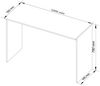 Raumhirsch Furniture Schreibtisch modern, Bürotisch Breite 120 cm - Arbeitstisch - Elegantes Design, Hochwertige laminierte Platte, Selbstaufbau, elegantes Design Bild 4