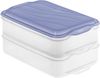 Rotho Kühlschrankdose Rondo 2 x 1,35 l horizon blue, Frischhaltedose Bild 3