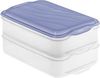 Rotho Kühlschrankdose Rondo 2 x 1,35 l horizon blue, Frischhaltedose Bild 4