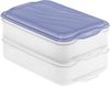 Rotho Kühlschrankdose Rondo 2 x 1,35 l horizon blue, Frischhaltedose Bild 2