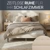 Polsterbett 140x200 cm Beige Doppelbett mit Lattenrost Stoffbett Bett Bettgestell Bild 5