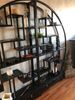 Chinesisches Rundregal Schwarz Schrank Raumteiler vintage asiatisch Kolonial-Stil Antik-Stil Wandschrank orientalisch Fernost shabby-chic Landhaus Bild 3