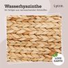 Lycce Aufbewahrungskorb - Korb geflochten aus Wasserhyazinthe, passend für Kallax Regal, faltbar, Naturprodukt, 33x33x33 cm Natur 2 OS - 2er Set Bild 5