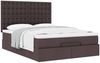 vidaXL Ottoman-Bett mit Matratze Dunkelbraun 140x190 cm Stoff 3313323 Bild 5