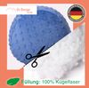 Dr. Berger Nackenrolle Minky Petrolblau 40 x 16 cm Bild 5