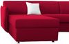 Dmora Sofa mit Halbinsel Posina, Ecksofa für Wohnzimmer, gepolstert, abnehmbarer Bezug, 100 % Made in Italy-Qualität, 260x160 h90 cm, Rot Bild 5