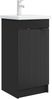 vidaXL Badezimmerschrank mit Waschbecken Schwarz 42 x 40 x 84,5 cm 890085 Bild 2