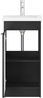 vidaXL Badezimmerschrank mit Waschbecken Schwarz 42 x 40 x 84,5 cm 890085 Bild 4