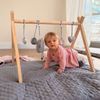 roba Baby-Spielbogen nach Montessori - Baby Gym & Activity Center aus Holz - Spieltrapez ab 3 Monaten zum Anhängen von Spielsets - Natur Bild 5