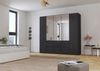 rauch Drehtürenschrank Schrank Garderobe MAINZ Breiten 91/136/181/226/271/315/360, Höhe 210cm (3 verschiedene Ausstattungen BASIC/CLASSIC/PREMIUM (inkl. SOFT-CLOSE) grifflose Front, Außentüren mit Push-to-Open Funktion MADE IN GERMANY Bild 2