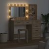 vidaXL Schminktisch mit Regal Braun 78,5 x 41 x 135 cm Holzwerkstoff 3334193 Bild 4