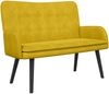 vidaXL 2-Sitzer Sofa Gelb 115 x 61 x 87 cm Samt (V) 42028919 Bild 2