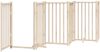 vidaXL 9-tlg. Hundetor mit Tür Faltbar 450 cm Pappelholz 3155700 Bild 4