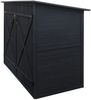 1er-Fahrradgarage HWC-H60, Fahrradbox Geräteschuppen Gerätehaus, FSC® abschließbar 152x184x98cm ~ anthrazit Bild 4