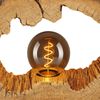 LED Tischleuchte, Baumscheibe, Holzoptik, H 25,5 cm Bild 4