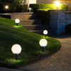 10er Set LED Solar Stecklampen in Kugelform für Ihren Garten Bild 4