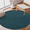 Sanat Teppich Uni, rund, Höhe: 13 mm, robuster Kurzflorteppich, große Farbauswahl, Wohnzimmer, alle Räume Bild 4