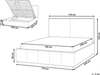 Bett mit Stauraum Stoff CASTELNAVET 160 x 200 cm Taupe Bild 2