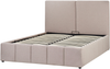 Bett mit Stauraum Stoff CASTELNAVET 160 x 200 cm Taupe Bild 4