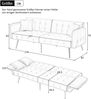 2-Sitzer Schlafsofa B 215 x T 81,5 x H 41 cm aus Velours mit verstellbarer Rückenlehne Bild 5