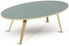 dasmöbelwerk Couchtisch Couchtisch Beistelltisch Skandinavisch Tisch ARVIKA oval 120cm Grau Bild 3