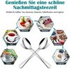Homikit Kaffeelöffel 12er Set Edelstahl Teelöffel 13,5cm Runde Griffe Glänzend Bild 4