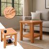 Beistelltisch EMMY quadratisch - 45x45x50cm, Holz, Teak | Kleiner Tisch Couchtisch für Wohnzimmer Bild 4