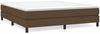 vidaXL Boxspringbett, Stoff, Dunkelbraun, 160x200 cm Bild 2