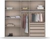 Rauch Möbel Monostar, Drehtürenschrank, Kleiderschrank, Kleiderschränke, Garderobe, Schrank mit Stauraum, 5-türig, inkl. Schubkasteneinsatz, Farbe Alpinweiß, 226 x 210 x 54 cm Bild 4