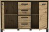 Kommode >Trondheim< in schwarz,braun - 138,4x91,2x41,5cm (BxHxT) Bild 5