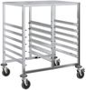 vidaXL Tablettwagen mit 12 GN-Behältern 75x55x87 cm Edelstahl 4108074 Bild 2